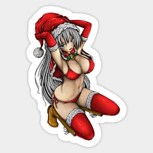 Christmas Girl Sticker